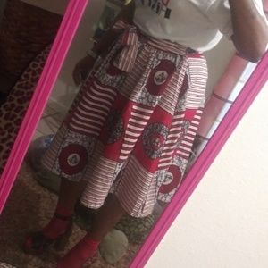 Short african print skirt worn once